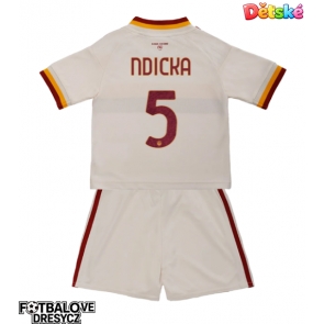 AS Roma Evan Ndicka #5 Dětské Venkovní dres komplet 2026-27 Krátký Rukáv (+ trenýrky)